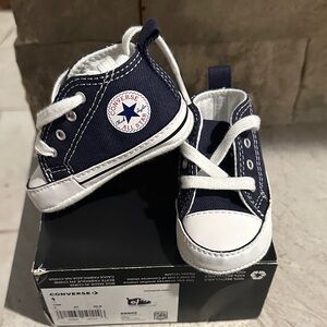 Converse Kids Navy and White Sneakers